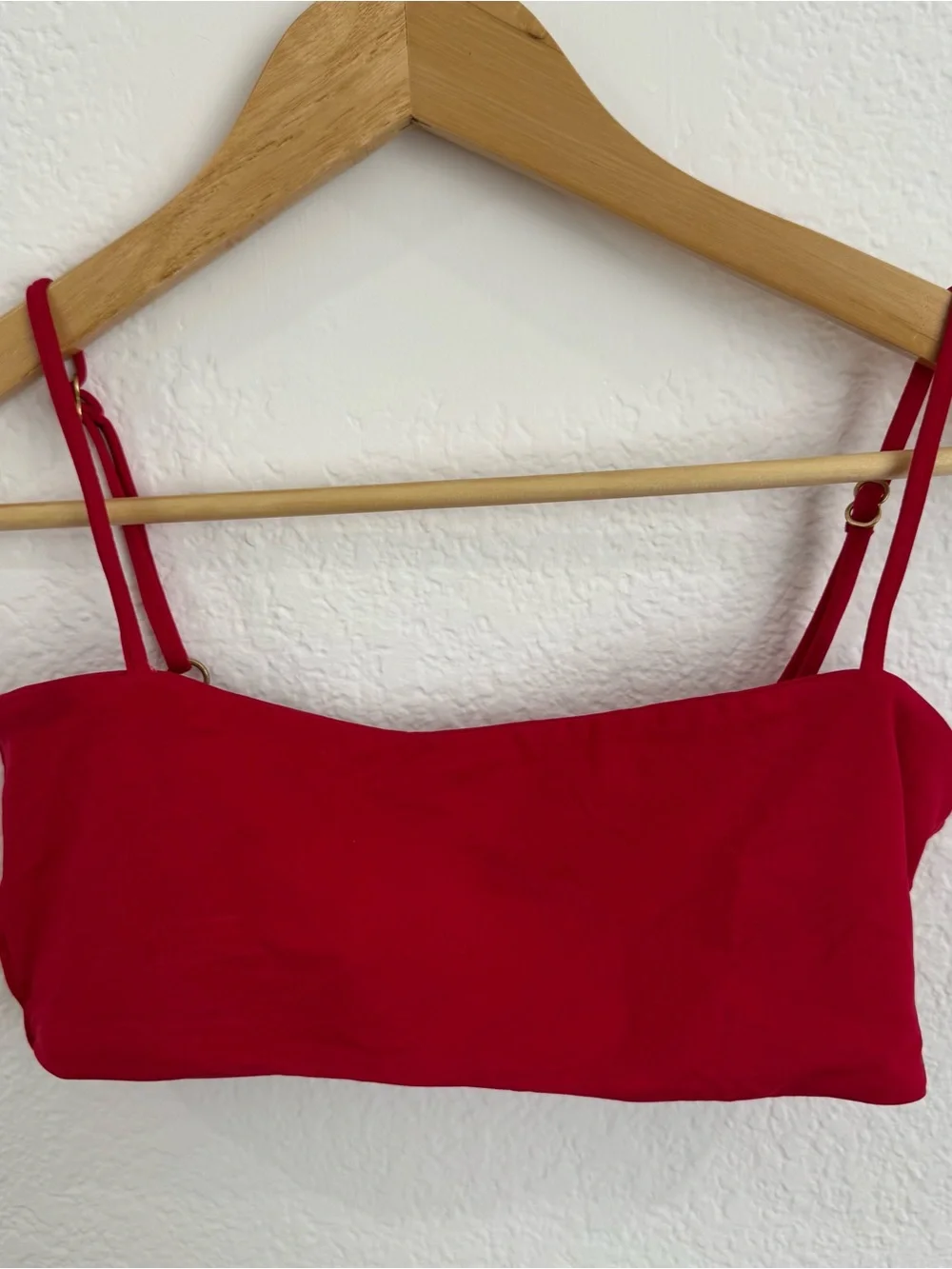 l*space Vibrant Red Swimwear Top and Bottom High Waisted